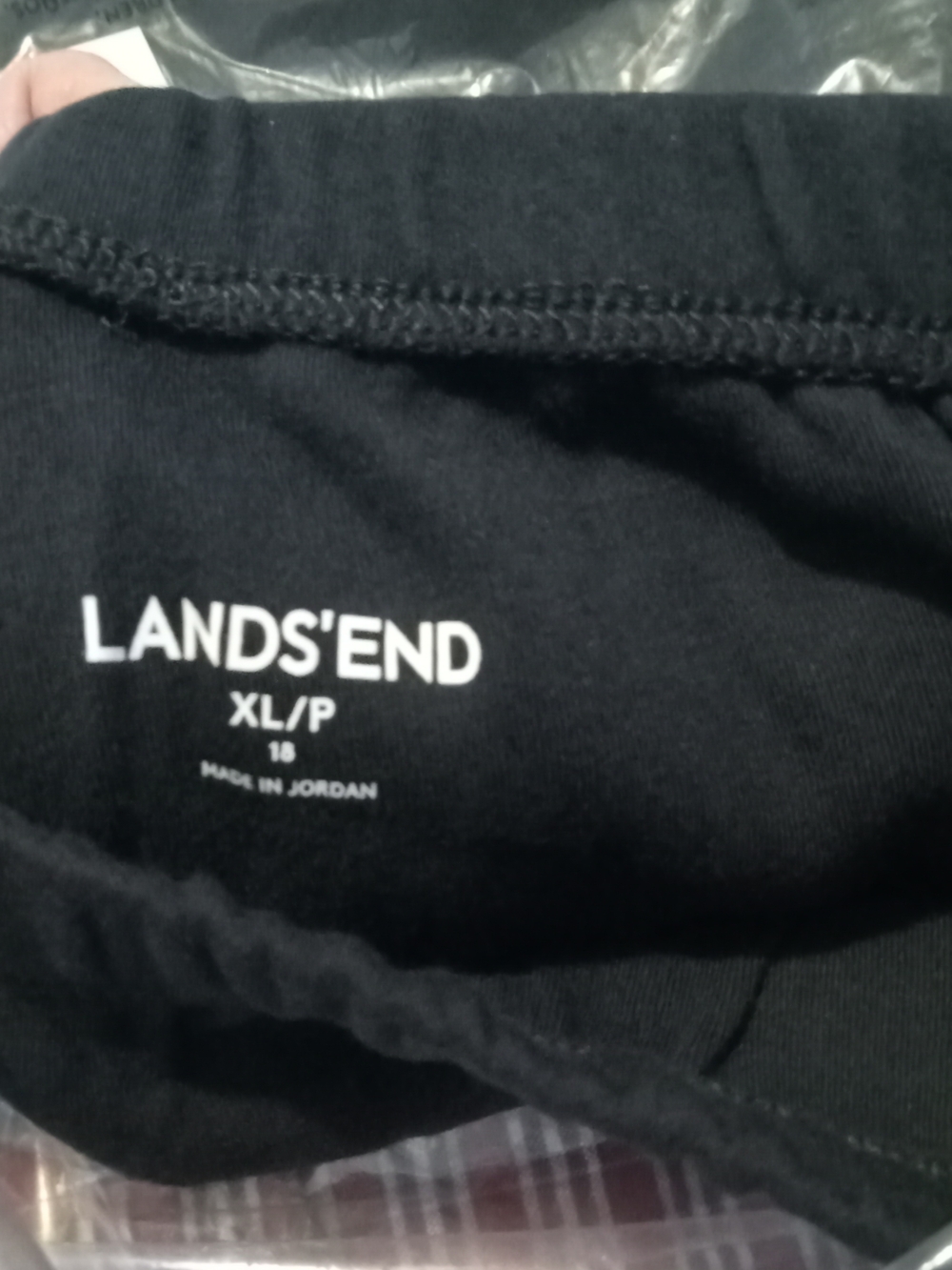 2 Pair Lands' End Dark Navy Sport Knit Pants XLP, Cropped And Capri Lengths NWT